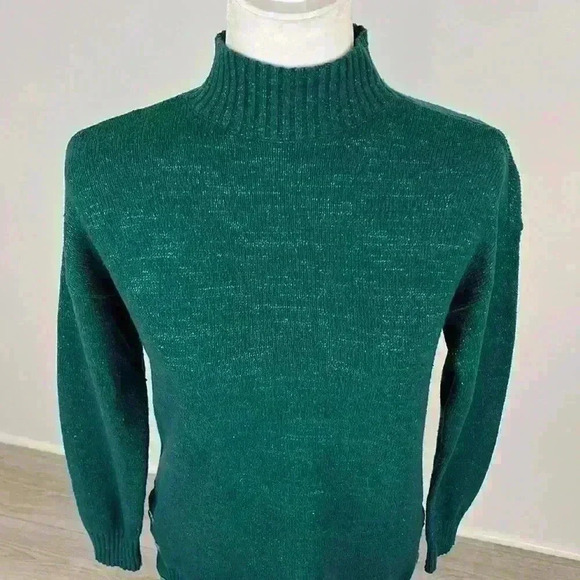 LC Lauren Conrad Dark Green Turtleneck Sweater Size XS - Picture 2 of 8
